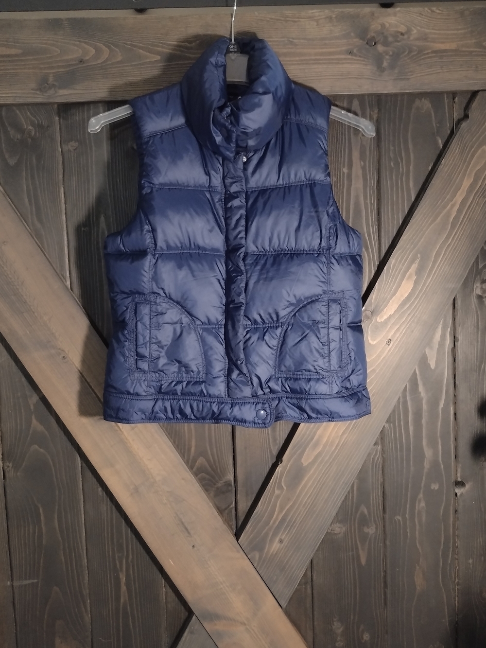 Old Navy Navy Quilted Puffer Vest Size Small
